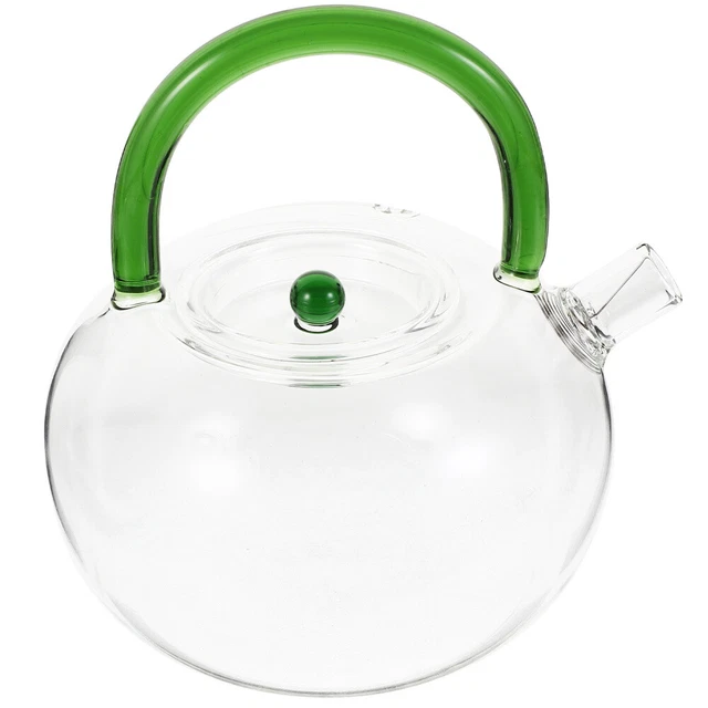 Glass Teapot Clear Tea Kettle Glass Pot Tea Pot for Loose Tea Blooming Flower