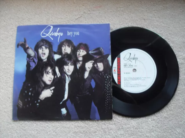 QUIREBOYS HEY YOU PARLOPHONE RECORDS UK 7" VINYL SINGLE in PICTURE SLEEVE