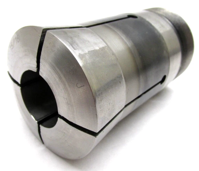 HARDINGE 15/16" 3J ROUND COLLET w/ INTERNAL THREADS
