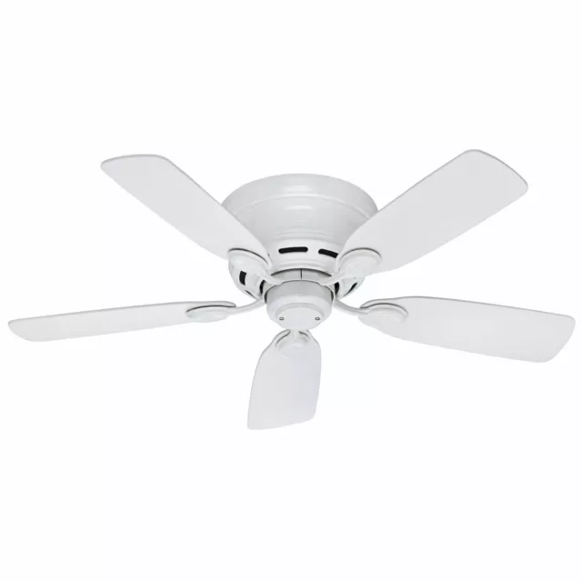 Hunter Low Profile 42 Low Profile 42" 5 Blade Indoor Ceiling Fan - White