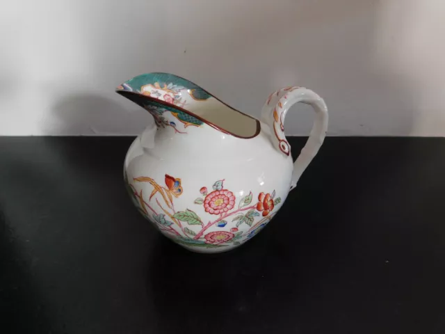 Pot à lait en porcelaine de Sarreguemines décor Minton