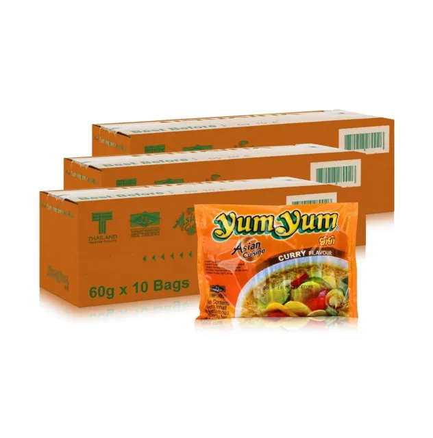 YUM YUM Instant Nudeln 60g Curry Packung 30er Multipack