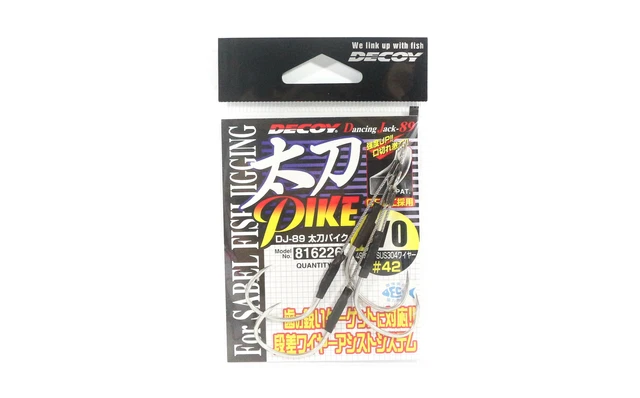 Decoy DJ-89 Tachi Pike Steel Wire Twin Assist Hooks Size 2/0 (6226)