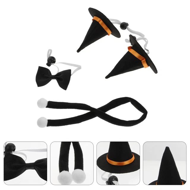 1 Satz Halloween-Haustierhut-Bowtie Schöne Haustier-Fliege-Haustier Pet Cosplay