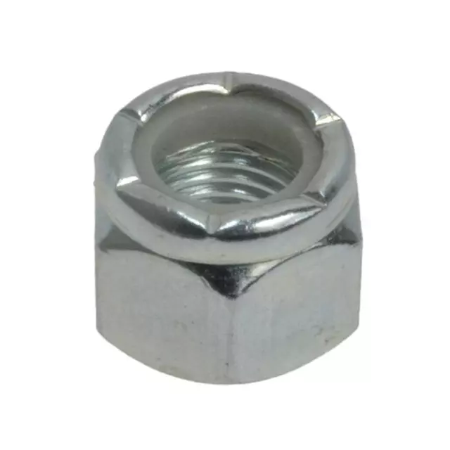 Zinc Plated 3/8" UNF Imperial Fine Hex Nyloc Insert Nut Grade 5