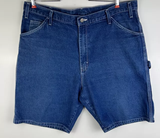 DICKIES MEN CARPENTER Jean Shorts Relaxed Fit 38 Blue Denim $28.73 ...