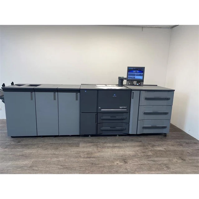 Minolta Bizhub PRESS 1250eP inkl. Finisher, Glätteinheit, Paperdeck MwSt. ausw.