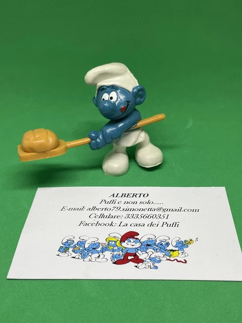 Puffi Smurf Smurfs Puffo Panettiere Baker 20113 Pane Quadrato