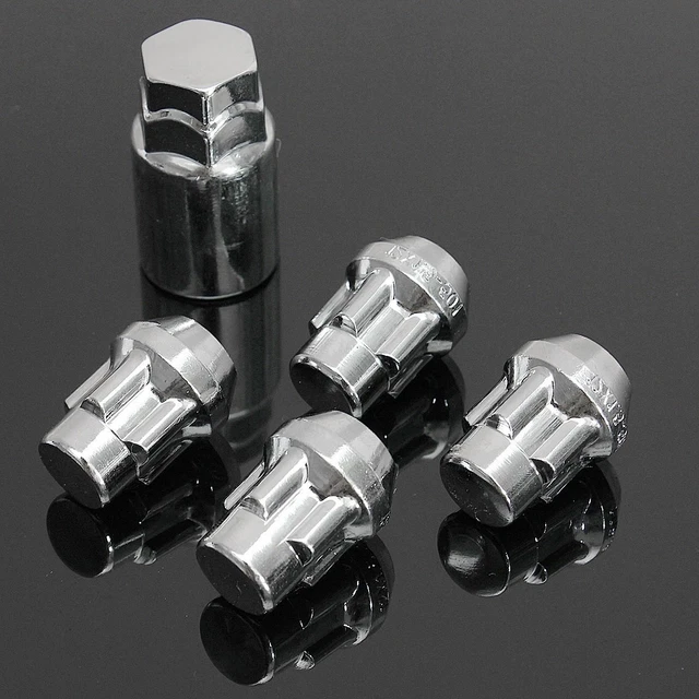 thumbnail interactive-video image 1 of EVO5 Locking Wheel Nuts For Nissan Juke 2010-2019 – Alloy Wheels, Silver, Set Of 4 1 of 2