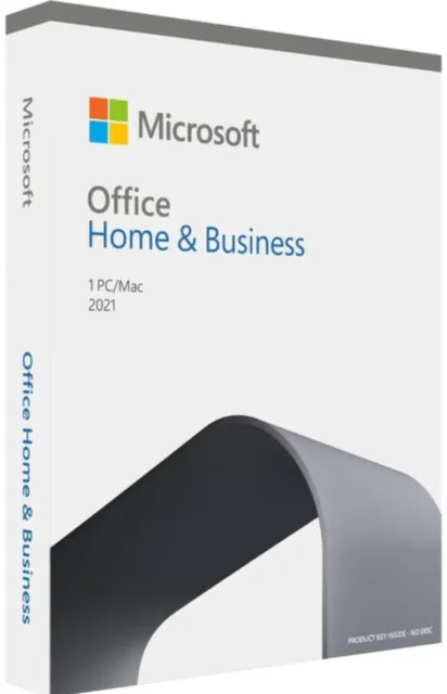 Microsoft Office Home and Business 2021 English APAC Medialess Retail New. Word,