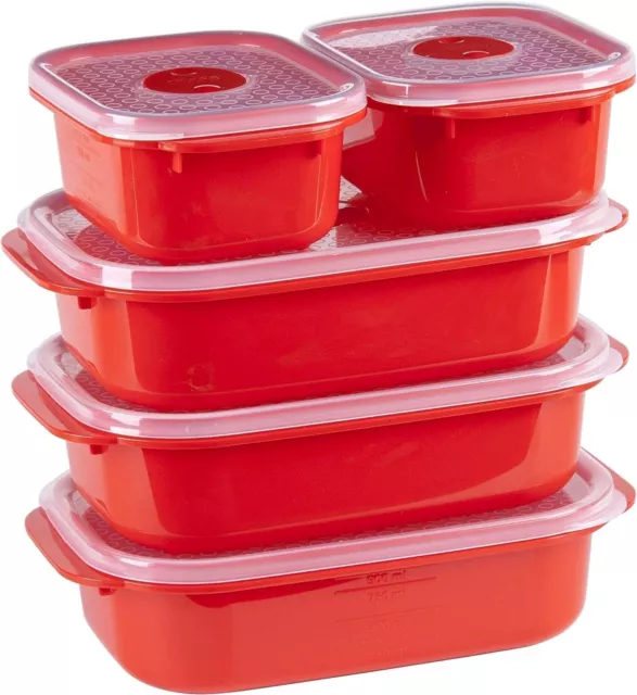 Decor Microsafe Oblong food containers storage Set leakproof plastic lunch box 2