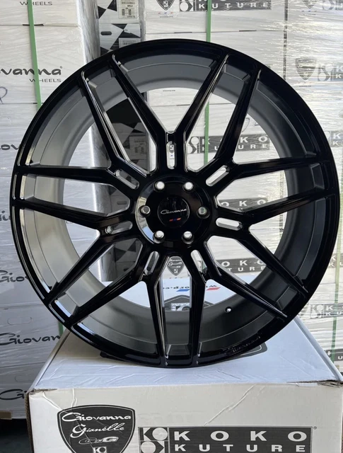 (4) 26X10 Giovanna Bogota Gloss Black (6X139.7) Escalade Tahoe Yukon Silverado