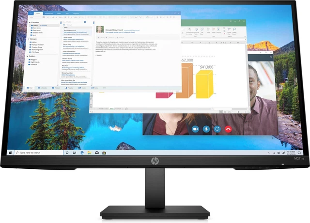 HP M27ha LCD-Monitor 27 Zoll Full HD IPS Reaktionzeit 5 ms 250 cd/m² B-WARE