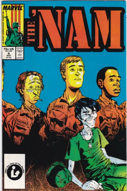 THE NAM Comic Issue 9 —  Marvel Comics 1987 VF+ Vietnam War Story