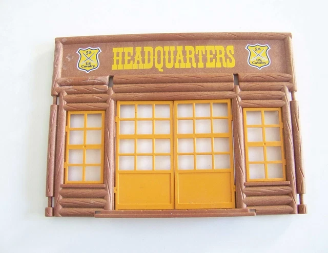 Plaque Playmobil Western Marron/Beige - Pour Quartier Général - Pièce Détachée Occasion