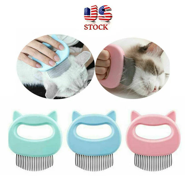 Pet Hair Remover Dog Cat Comb Grooming Massage Deshedding Self Cleaning Brush US