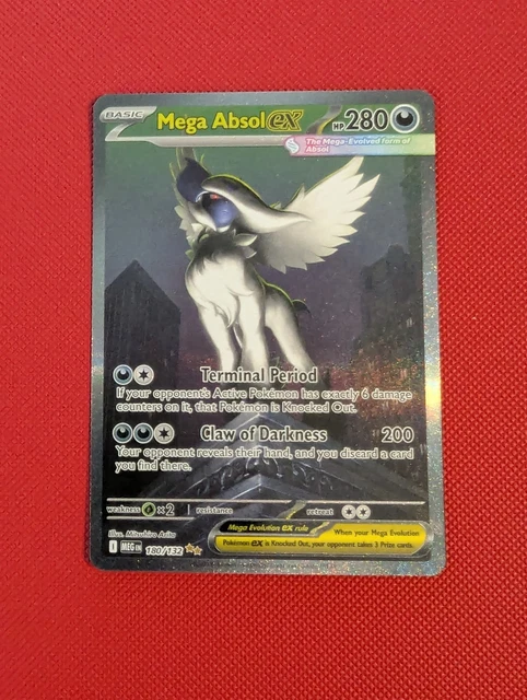 POKÉMON TCG MEGA Absol Ex SAR Mega Evolution 180/132 Mint Condition £85 ...