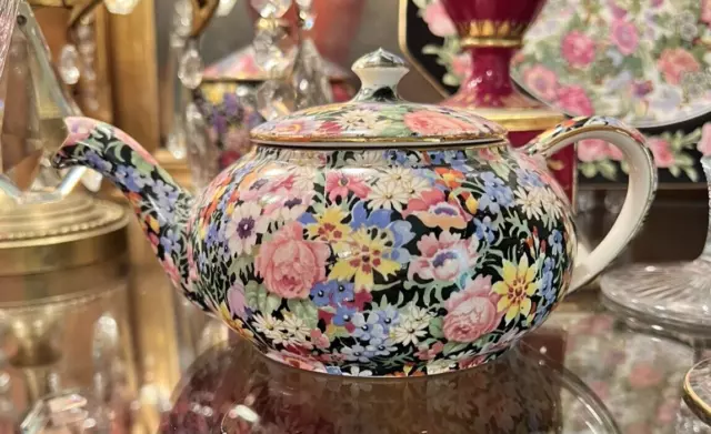 Royal Winton Grimwades Chintz Balmoral Teapot and Lid Stacking Teapot For One
