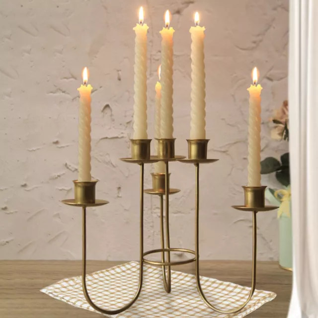 Multi Arms Table Candlestick Candelabra Metal Candle Holder Iron Art Home Decor