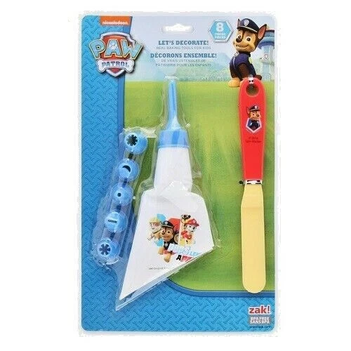 Kit de decoración de pasteles o cupcakes reales Paw Patrol para niños 8 piezas