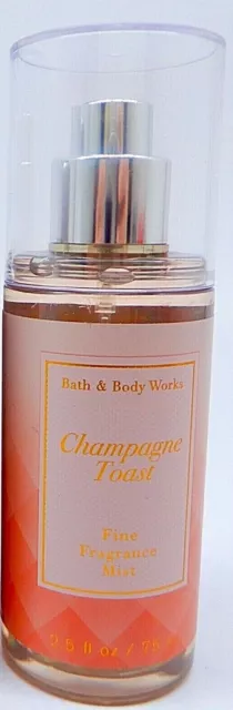 BATH & BODY WORKS CHAMPAGNE TOAST FINE FRAGRANCE MIST TRAVEL SIZE 2.5 oz 75 ml