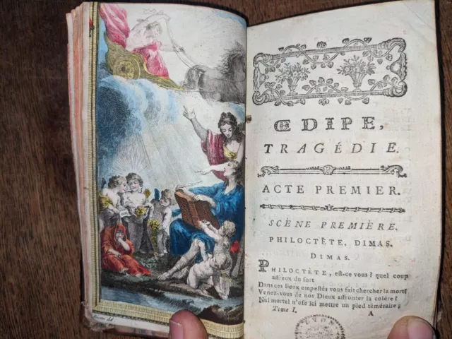 livre ancien-Théatre complet de M. De Voltaire T 1 -Oedipe/Mariamne/Brutus-1777