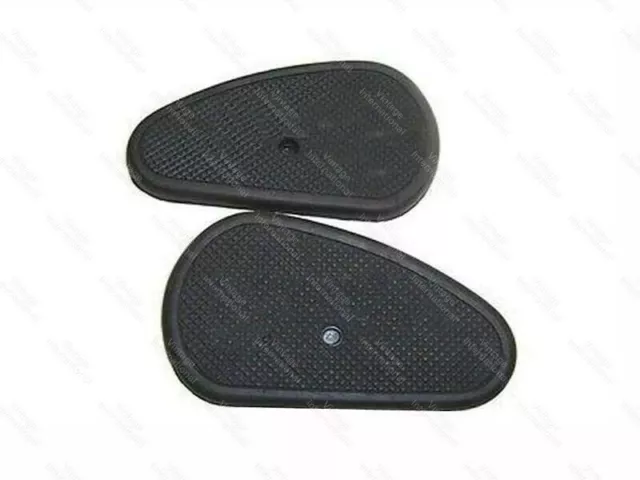 For Royal Enfield Black Rubber Gasoline Fuel Tank Knee Skate New