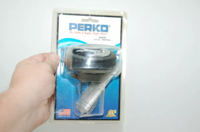 NEW Perko 1092DP3BLK SURFACE Mount Latch - Straight Cam Bar - 2.5" Hole - Black
