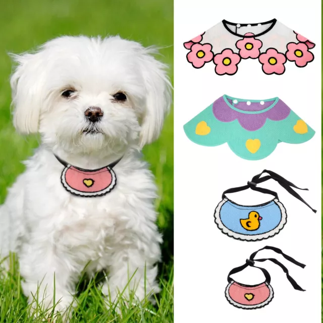 Cute Dog Cat Bandana Style Collar Pet Puppy Bib Neckerchief Adjustable Scarf S L