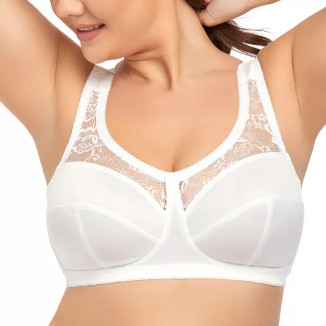 UK Women's Full Coverage Figure Bras Comfort Large Busts Everyday Bra Soft  Cup