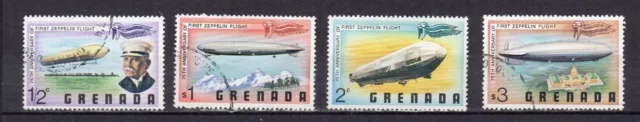 Grenada Grenade 1978 75e anniversaire du Zeppelin 4 timbres oblitérés /TE2962