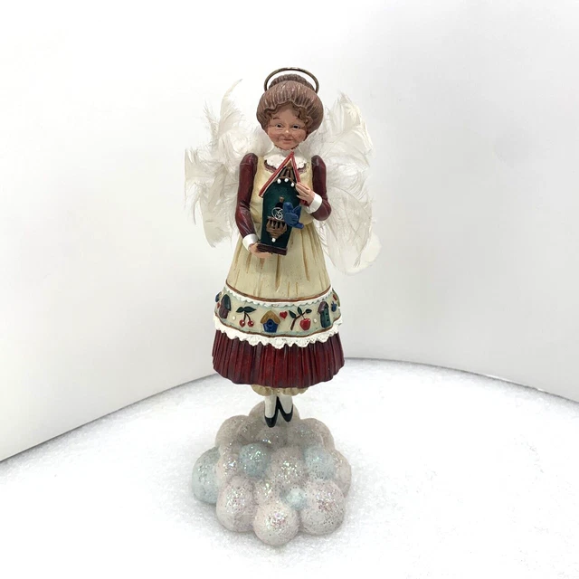 1996 Enesco Jim Shore Heart and Soul Angel Felicity Christmas Figurine, Vintage