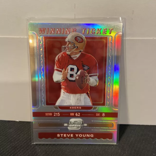 2019 Panini Contenders Optic Winning Tickets /165 Steve Young #WT-SY HOF