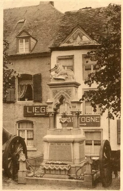 Carte BELGIQUE HOUFFALIZE Monument Pour le timbre et cachet postal au dos