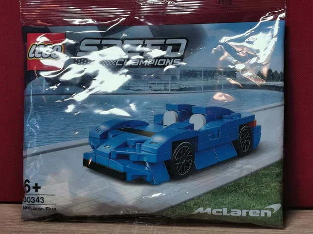 LEGO® SPEED CHAMPIONS Racing McLaren Elva Blue Car Polybag 30343 NEUF ...
