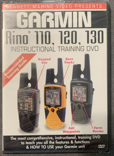 NEW Garmin Rino 110, 120, 130 Instructional Training DVD SEALED