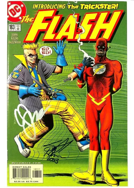 Flash #183 Vol 2 1st app New Trickster Signed Geoff Johns & Scott Kolins DC 2002
