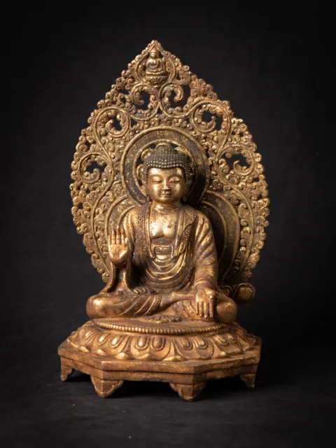 Antique bronze Japanese Amida Buddha from Japan, 19th century