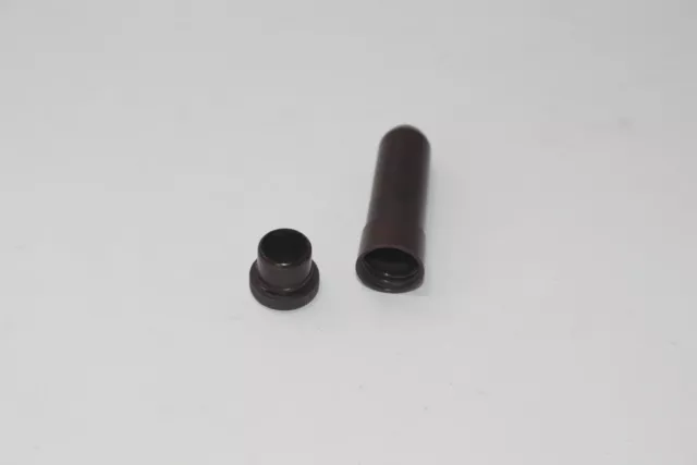 altes kleines Vintage Tabletten Döschenaus BAKELIT , Patronenform Zäpchenform 4