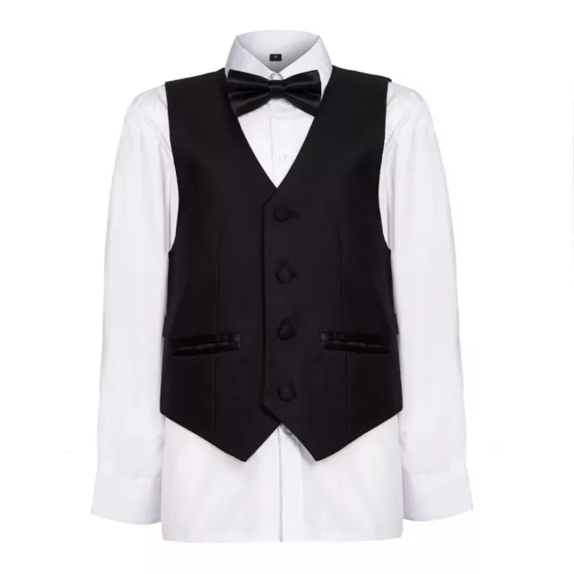 Boys Stunning Black Tuxedo Boys Dinner Suit James Bond Suit 1- 16 years 2