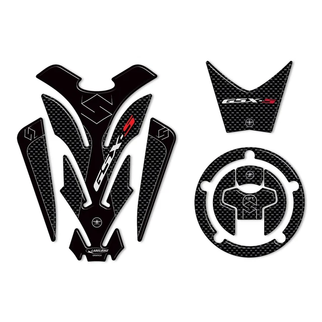 STICKERS KIT GUARDS Motorcycle 3D Resin Compatible for Gsxs Suzuki GSX ...