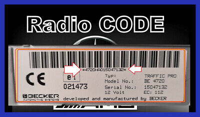 Vehicle Parts & Accessories In-Car Technology, GPS & Security Devices Mercedes  Benz Becker Radio Code-be Cascade Traffic Pro Indianapolis Key Code  