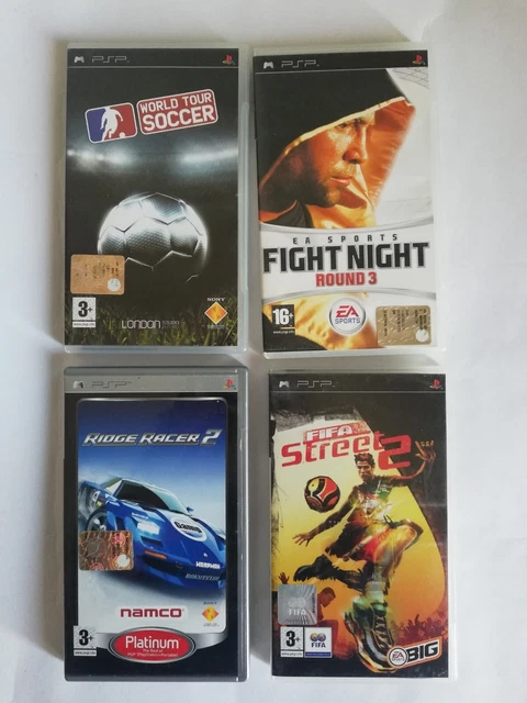 Lotto PSP Ridge Racer 2, World Tour Soccer, Fight Night Round 3, Fifa Street 2