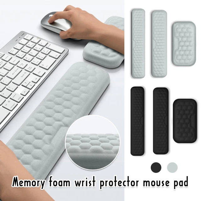 KEYBOARD AND MOUSE Wrist Rest Pad Set Memory Foam Ergonomic Support for