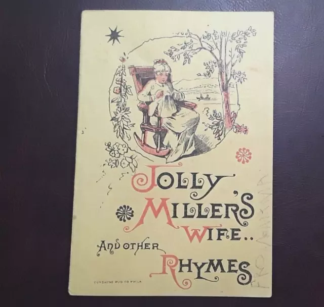 Antique CLARK'S ONT SPOOL COTTON Jolly Millers Wife & Rhymes Advertising BOOKLET