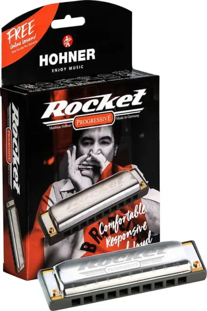 Hohner Rocket Harmonica - Key A  Harp Blues Folk Country Jazz Funk New Bnib