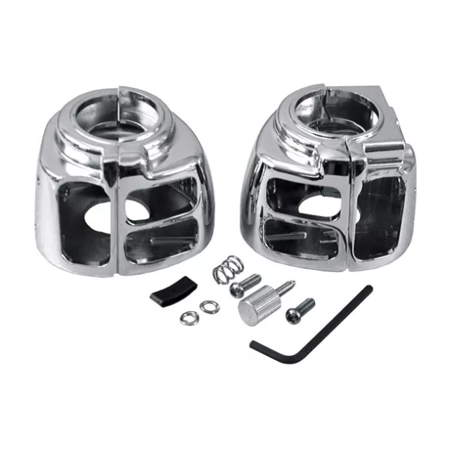 Interrupteur Chrome Boîtier pour Harley Davidson Motos (1996-2013)