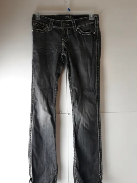 Silver Mckenzie Slim Bootcut Jeans Womens Waist 27 Length 32