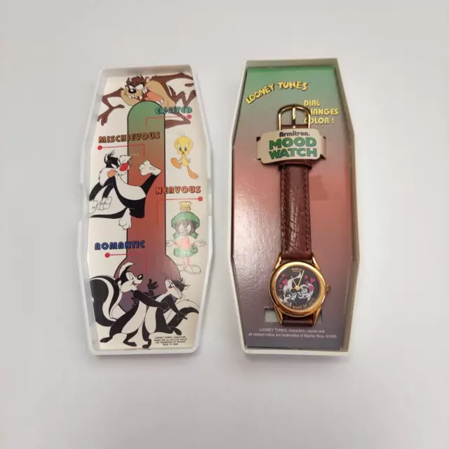Looney Tunes Armitron Pepe Le Pew Pink Heart Gold Tone  Watch W/o Case