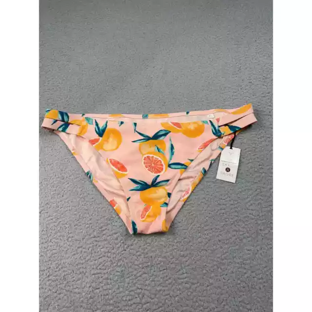 Shade & Shore Womens Size XL Bikini Bottoms Grapefruit Low Coverage Cheeky NWT